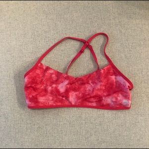 Lululemon Hot Pink Tie Dye Sports Bra